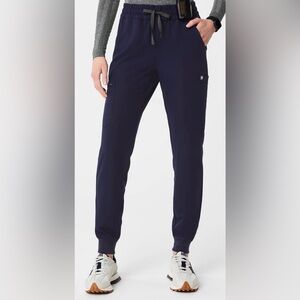 Figs Women's Navy Uman Relaxed Jogger Scrub Pants - L - Tall